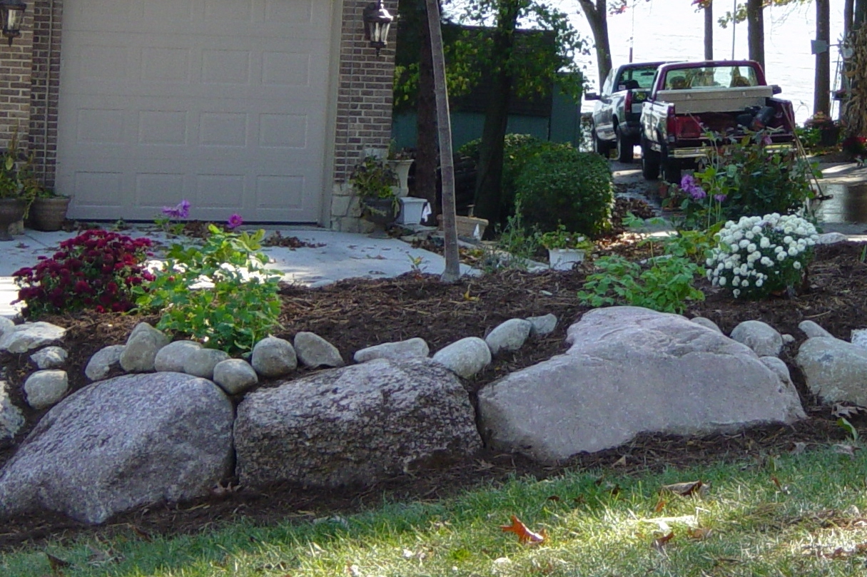 boulders add beautiful texture to your landscape