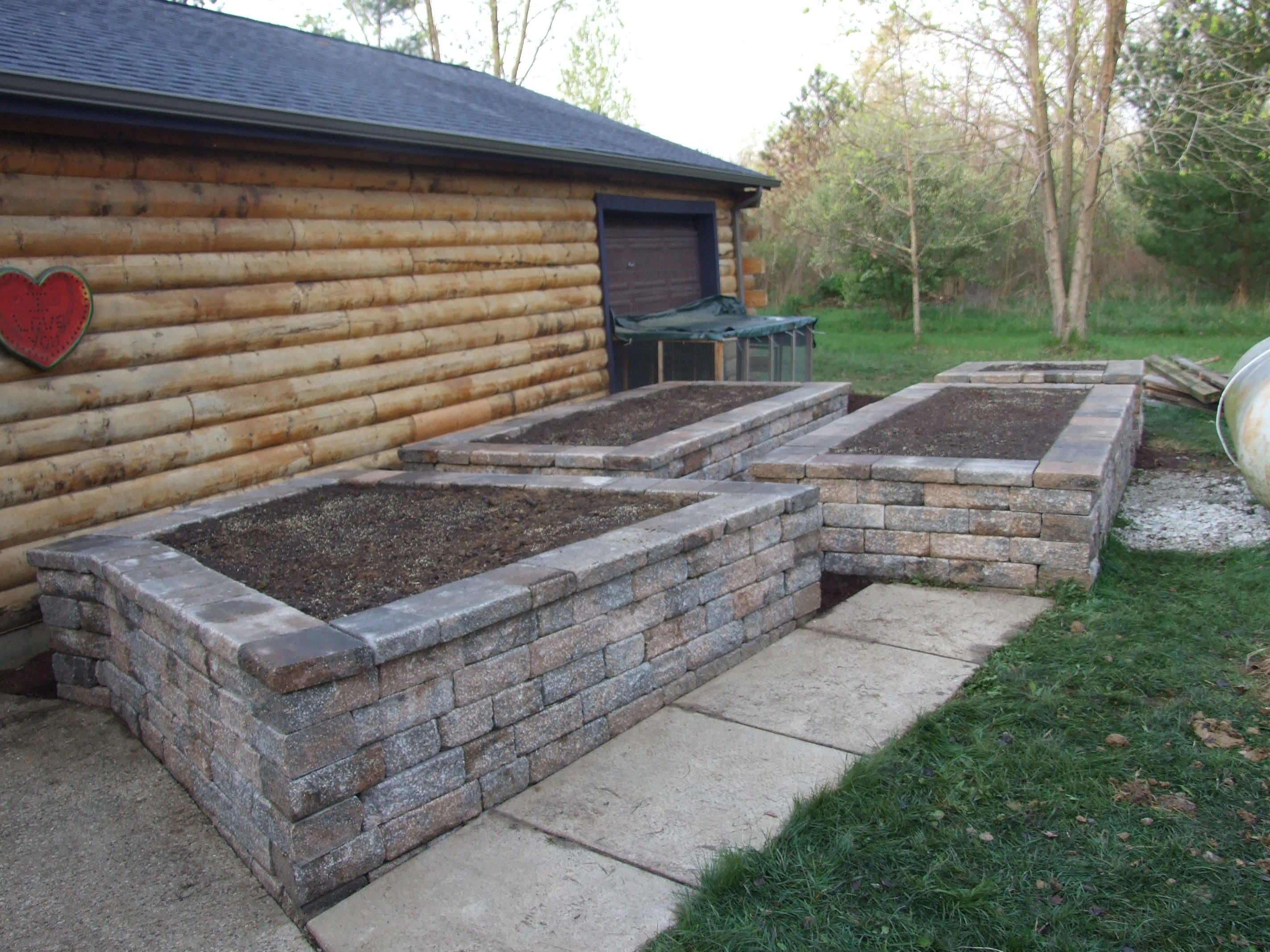 Raised Garden Bed build by Designer Landscapes.