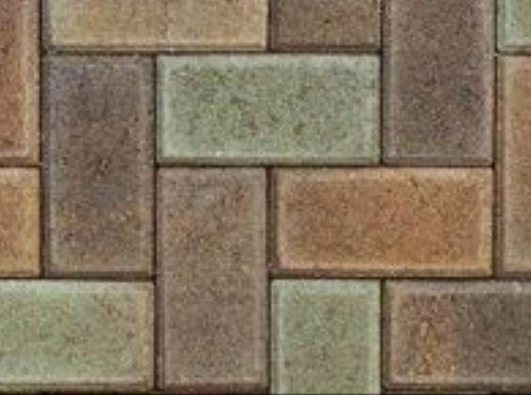 closeup photo of brick pavers