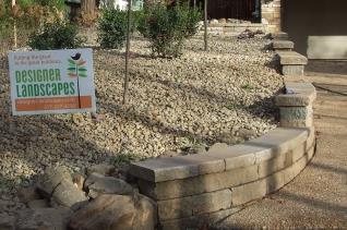 Brand New Retaining Walls - left finished